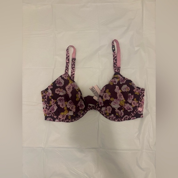 Victoria's Secret Pink and Purple Floral Bra - Picture 7 of 7